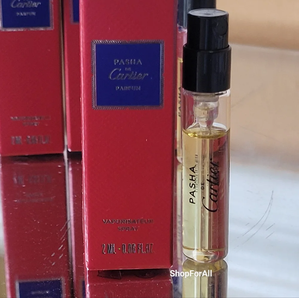 ❤️ 4 for $25 PASHA de Cartier Travel Mini Vial NEW IN BOX
